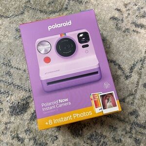 New Polaroid Now Gen 2 Instant Camera + Color Film Bundle (8 Photos) - Purple